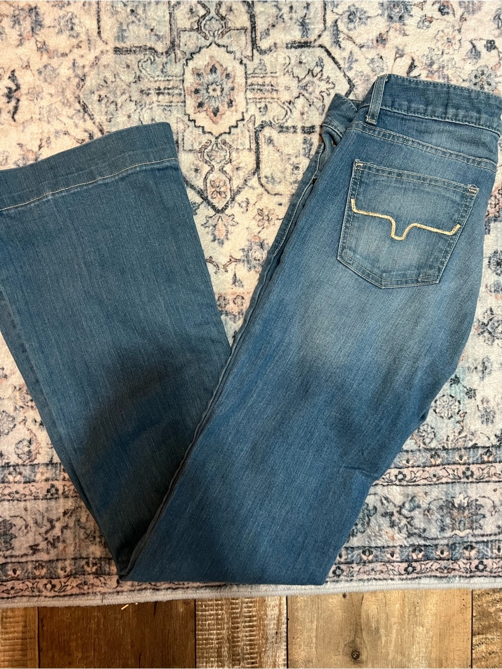 Kimes Ranch Women's Lola Blue Flare Jeans.